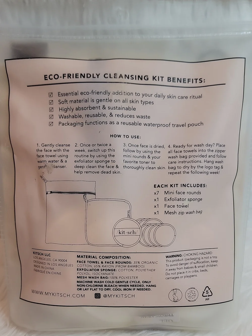 Kit•sch the Kit Eco-Friendly Cleansing Kit . NIB